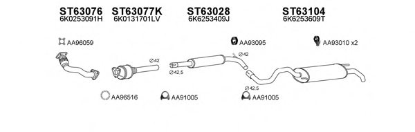 VENEPORTE 630067 Exhaust System